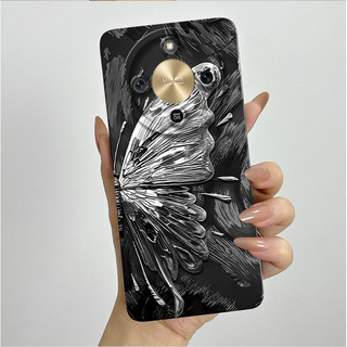 Vỏ Thiết Kế Mới Cho Honor X9d 5G Ốp điện thoại Thẩm Mỹ Hoa Bướm Xinh Đẹp Chất Lỏng Silicon Mềm Chống Sốc Ốp điện thoại Bảo Vệ