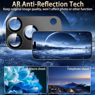 Ốp lưng ống kính giáp vòng kim loại cho iPhone 17 Air, bảo vệ camera, kính cường lực, tương thích Apple