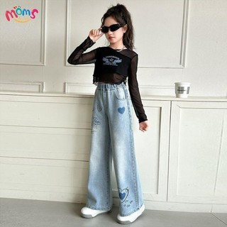 QuầN Jean ốNg SuôNg RộNg Cho Bé GáI ThiếT Kế CạP Cao Và ôM Phù HợP VớI QuầN ốNg RộNg Cho Bé GáI
