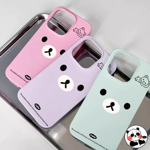 Macaron Color Dễ Thương Rilakkuma Ốp Lưng Điện Thoại Redmi Note 15 14 13 12 Turbo 12R 12T Pro Plus RedmiNote15 RedmiNote14 Vỏ Sang Trọng Hoạt Hình Đơn Giản Vỏ Kẹo Mềm