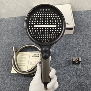 【 KOHLER 】Đầu vòi sen tăng áp màu xám gunmetal mới có chức năng chặn nước, vòi sen mưa tăng áp đa chức năng cho phòng tắ