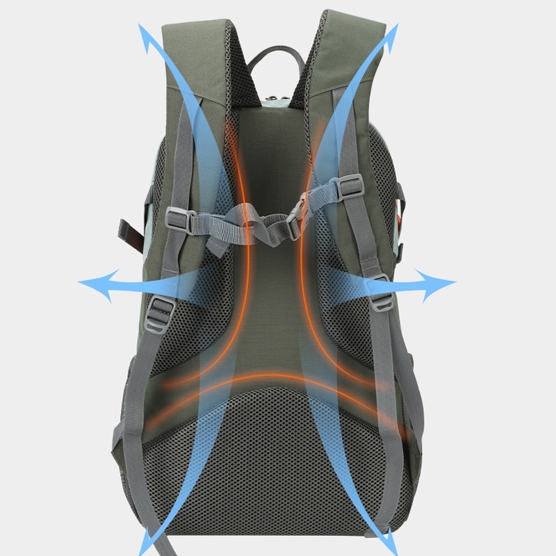 CAMEL CROWN Ba lô 18L công suất lớn ba lô đi bộ đường dài leo núi túi