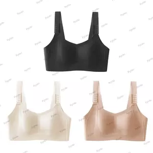 Áo ngực thoải mái liền mạch PYCOU, Hỗ trợ mềm mại Nâng hiệu ứng Cup Plus Size Áo ngực, Dây đeo có thể điều chỉnh chất lượng cao Plus Size Quần lót nữ mặc hàng ngày