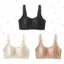 Áo ngực thoải mái liền mạch PYCOU, Hỗ trợ mềm mại Nâng hiệu ứng Cup Plus Size Áo ngực, Dây đeo có thể điều chỉnh chất lượng cao Plus Size Quần lót nữ mặc hàng ngày