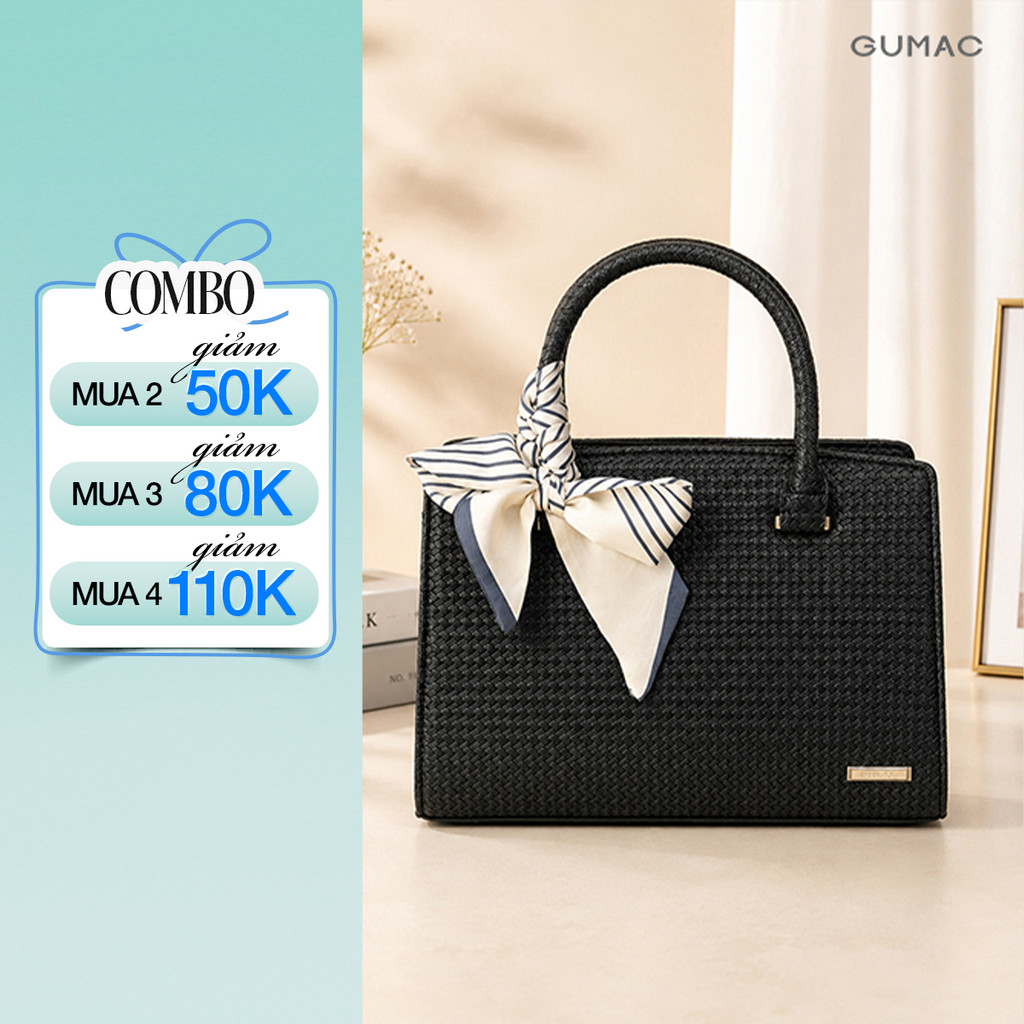 Túi Xách Tay Nữ GUMAC Dáng Hộp Đứng Nhỏ Gọn Dễ Phối Đồ Thanh Lịch TXG05034