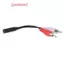Cáp âm thanh 2in1 3,5mm đến 2rca cáp chuyển đổi âm thanh đầu sen đôi cáp av