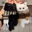 Mặt dây chuyền mèo con sang trọng Kawaii Chất liệu tự làm thủ công Paage Bé gái Đồ chơi trẻ em Quà tặng treo dễ thương EMKK