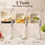 Dụng Cụ Nấu Ăn Silicon Cấp Thực Phẩm Thìa Chống Trầy Xước Ladle Skimmer Chịu Nhiệt An Toàn Cho Chảo Chống Dính Dụng Cụ Nấu Ăn Nhà Bếp Hàng Ngày