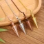 ZENZON Phù Thủy Tâm Linh Pendulos, Năng Lượng Dowsing Con lắc Isis, Phụ Kiện Vòng Cổ Chỉ Thiền Xoắn Ốc Đồng Nón Kim Loại Con lắc Nữ