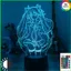HT3 Hatsune Miku Đèn Ngủ Anime Acrylic 3d Đèn LED Từ Xa Sạc USB Hoạt Hình Chiếu Sáng Trang Trí Bàn Làm Việc Tại Nhà TH3