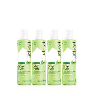 Bộ 4 chai Dung Dịch Vệ Sinh Phụ Nữ Lactacyd Odor Fresh Ngăn Mùi 24H 250ml/chai