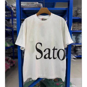 Chất Lượng Cao Sẵn Sàng SN2015 Phong Cách Đau Khổ Trắng Rửa Bẩn Đau Khổ Đau Khổ Áo Thun Ngắn Tay Đau Khổ