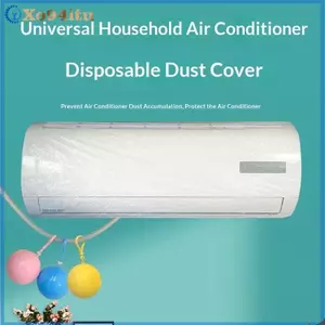 XOITU 10 Chiếc Trong Suốt Dùng Một Lần AC Bụi Che Đa Năng PE Chống Thấm Nước Bảo Vệ Cho Tầng Hộ Gia Đình Đứng Điều Hòa Không Khí VN