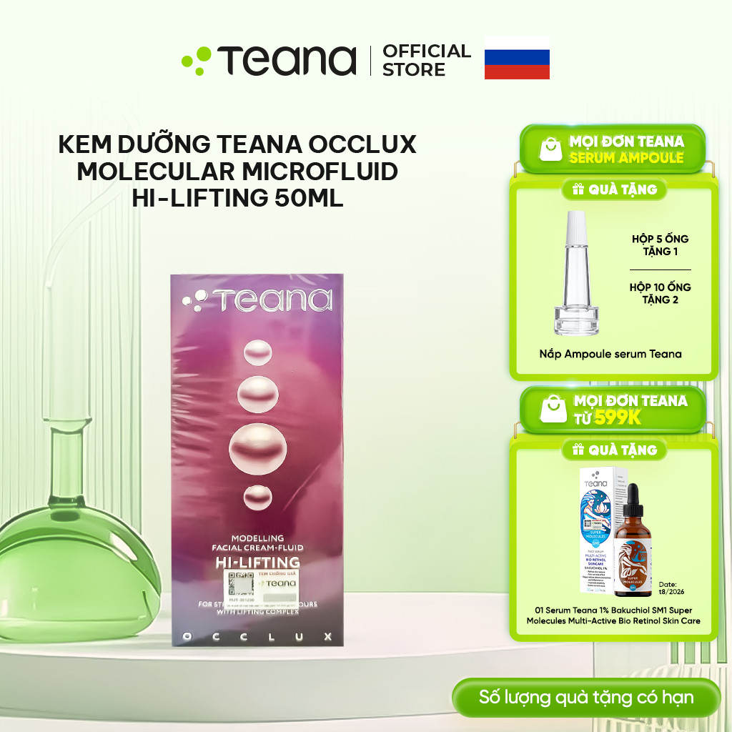 Kem dưỡng Teana Occlux Molecular Microfluid Hi-Lifting nâng cơ 50ml