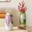 Bình gốm sang trọng cho phòng khách Sắp xếp hoa Hình trụ hiện đại Trang trí máy tính để bàn Trang trí nội thất nội thất Nhà tinh tế Phong cách tối giản Chất lượng cao Hoa thủ công V