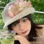 Taoyao Blossoming ~ Mũ Rơm Hoa Dệt Tay Uốn Mũ Du Lịch Mùa Hè Kỳ Nghỉ Chống Nắng Mũ Chống Nắng