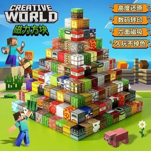 Minecraft Từ Khối Xây Dựng Trò Chơi Hàng Hóa Khối Từ Xếp Hình Series Đồ Chơi Trẻ Em 7.2 Q2NZ