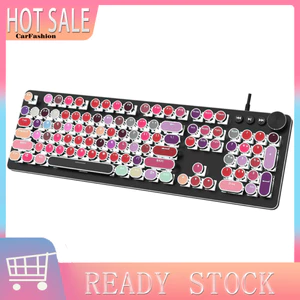 < CarFashion > 104 Cái / bộ Keycaps Keycaps tròn đa năng PBT cho bàn phím cơ Cherry MX