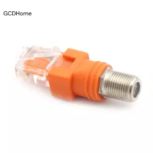 Bộ chuyển đổi khớp nối thùng đồng trục GCDHome F Female sang RJ45 sang RF Connector HOT