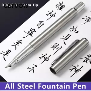 Bút máy GETVOW, Bút thư pháp đầu bằng kim loại 0,38 / 0,8 / 1,3mm, Viết mượt mà bền bỉ Viết chữ ký Bút văn phòng trường học