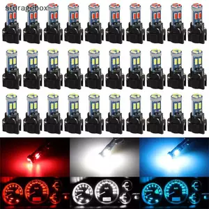 SPEEDO [Hộp lưu trữ] 10 Bóng đèn LED T5 siêu sáng 7 cụm đồng hồ đo tốc độ nhạc cụ SMD 37 73 74 79 17 57 Bóng đèn LED. Đẹp