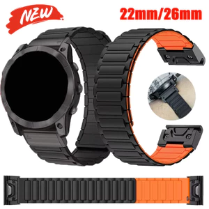 Dây đeo silicon phù hợp nhanh 22mm 26mm cho băng đô Garmin Fenix 8 47mm / Fenix E / Fenix 6 Pro / 6 / 7 / 7 Pro / 5 / 5 Plus