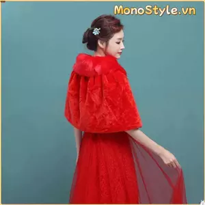 Mũi giả lông làm dày cho cô dâu - Phụ kiện cưới thanh lịch