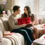 HFTOY Hình Chữ Nhật Tôi Yêu Bạn Hộp Trống Lãng Mạn Màu Đỏ Trang Sức Hộp Quà Tặng Kích Thước Lớn Hình Chữ Thier Hoa Hộp Quà Tặng ~