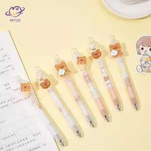 HFTOY Gấu Dễ Thương Bút Chì Cơ Khí 0.5mm Hoạt Hình Bút Chì Tự Động Kawaii Bút Báo Chí Hàn Quốc Văn Phòng Phẩm Trường Học Đồ Dùng Văn Phòng Quà Tặng Trẻ Em ~