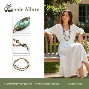 Hạt nhiều màu sắc đính cườm vỏ Bohemian dành cho nữ Phụ kiện dự tiệc mùa hè [Mina]
