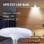 Ziyulinyuk 220V Bóng Đèn LED E27 Đèn Led Siêu Sáng 15W UFO Đèn Led Trong Nhà Lạnh Trắng Đèn Bàn Đèn Nhà Để Xe VN