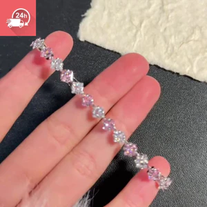 Mạ điện bằng thép không gỉ thời trang chống phai màu hàng ngày Vòng tay nữ thích hợp