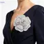 Miếng dán trâm cài hoa SAIA, Thiết kế thủ công DIY Miếng dán hoa đính đá, Huy hiệu trang trí phong cách Corsage Phụ kiện trang sức thời trang tự dính cho bữa tiệc cưới
