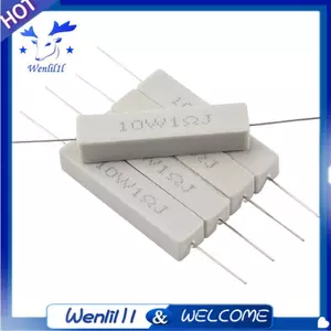 Điện trở xi măng gốm Wirewound 1.0 Ohm 10W 5 chiếc