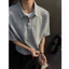 Mùa Hè 2026 Quần Áo Nam Đơn Giản Ánh Sáng Trưởng Thành Phong Cách Ngắn Tay Giả Hai Mảnh Áo polo Áo Waffle Ve Áo Top CLXG
