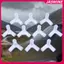 JASMINE 10 Chiếc 12 Mm Nhựa Trắng Kết Nối DIY Kệ Lều Cố Định Khớp Lắp Tee Bốn Chiều Thẳng Khuỷu Tay Tủ Quần Áo Móc Khớp JASMINE
