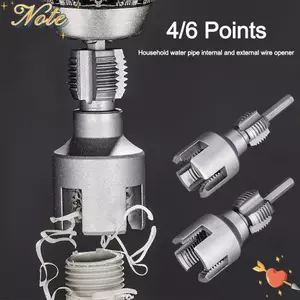 NOTE1 Bộ ren ống nhựa Pvc, 4 / 6 điểm Chủ đề bên trong / bên ngoài PPR Dụng cụ mở ống nước, Dụng cụ khai thác ống nước nhanh