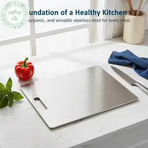 PUSKY Thép Không Gỉ Thớt Thực Phẩm Hạng Nặng Thớt Cho Nhà Bếp Chuyên Nghiệp Đầu Bếp Nấu Ăn Sử Dụng VN