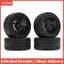 4 Bánh Xe Lốp Cao Su Cho SG1603 SG1604 SG1605 UD1601 UD1602 UD1603 UD1604 1 / 16 RC Xe Nâng Cấp Phần