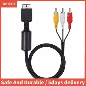 Dành Cho PS2 PS1 AV Cáp Chia Âm Thanh Video Mở Rộng Dây Chơi Game Để Theo Dõi Tivi Dây Chuyển Đổi Adapter