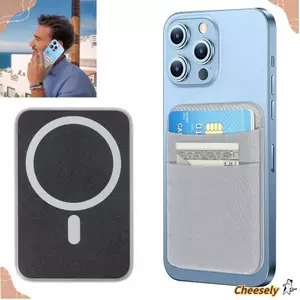 Túi đựng thẻ điện thoại nam châm CHEESELY, dành cho ví đàn hồi Magsafe, Chất lượng cao chống trộm an toàn có thể tháo rời Điện thoại di động phổ thông