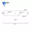 Tấm điều khiển bằng thép 32mm có khe cắm công tắc góc cho đàn Guitar điện TL màu đen