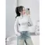 < Video> Áo giữ nhiệt nữ cổ 3 phân LÓT NỈ, áo thun lạnh body dài tay nhiều màu giữ ám cho bạn nữ-34fhtgf