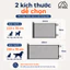 【Pet House】Cổng Rào Thú Cưng Tự Động Kéo Dãn Lưới Ngăn Chó Mèo Trong Nhà Lắp Đặt Không Khoan