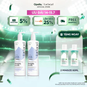 Bộ 2 Sữa tắm Lactacyd Healthy Bright làm đều màu da, mang lại làn da sáng khỏe, rạng rỡ và tự tin