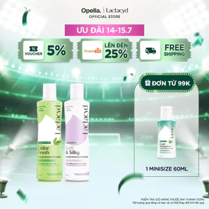 Bộ Dung Dịch Vệ Sinh Phụ Nữ Lactacyd Soft & Silky Dưỡng Ẩm 250ml + Odor Fresh Ngăn Mùi 24H 250ml