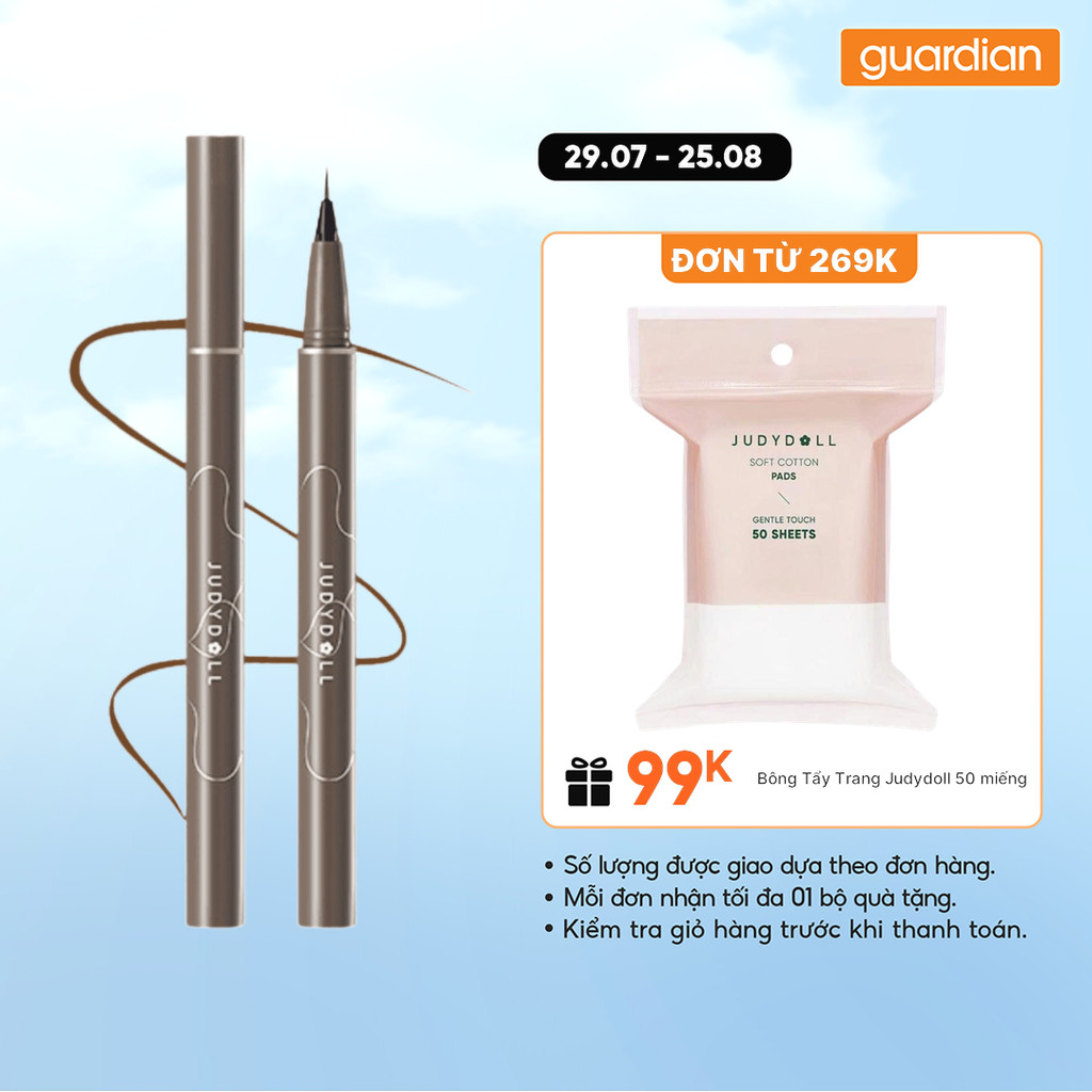 Chì Kẻ Mắt Judydoll Lỏng Gọn Gàng Siêu Mảnh Thon Gọn Chống Nước Khô Nhanh Lâu Trôi Không Lem