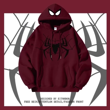 Người Nhện Áo hoodie Thời Trang Mỹ Nam Dáng Rộng Nữ Người Nhện Áo hoodie In Hình Thời Trang Cặp Đôi Áo hoodie