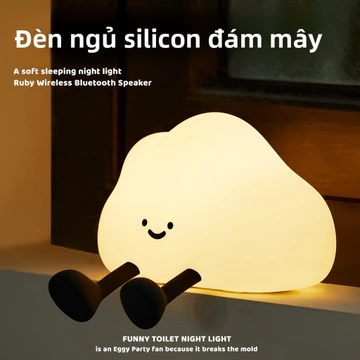 Đám Mây Silicon Đèn Ngủ Phòng Ngủ Ngủ Ngủ Đầu Giường Đèn Ngủ Phòng Trẻ Em Cho Con Bú Bảo Vệ Mắt Đèn Bàn Đèn Ngủ