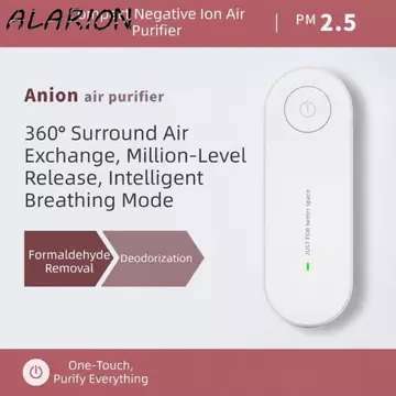 Máy lọc không khí ALARION, Máy tạo Ion âm đa chức năng siêu âm, Máy làm mát không khí cầm tay Mini Ionizer Plug-in Phòng ngủ